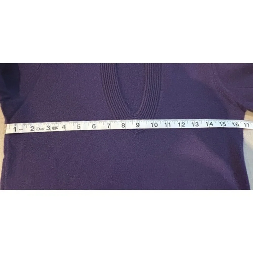Tory Burch Purple Sweater Tunic 100%‎ Cashmere Size XS